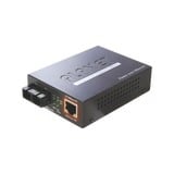 Convertidor de medios 100 Mbps UTP PoE/fibra óptica Mono-Modo hasta 15 Km, conector SC