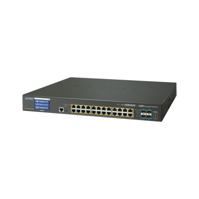 Switch Administrable L3 24 puertos 10/100/1000 Mbps c/Ultra PoE 400 Watts, 4 Puertos 10G SFP+