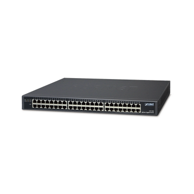 Switch no administrable Gigabit Ethernet 48 puertos 10/100/1000Mbps