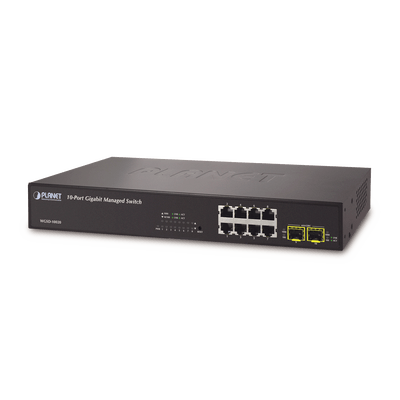 Switch administrable L2+ 8 puertos 10/100/1000T + 2 100/1000X SFP