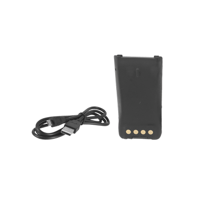 Batería con cargador USB integrado de Li-Ion 2000MAH con clip para radio HYT PD782 para cargarla como celular