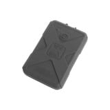 Batería de respaldo Li-Ion 6000 mAh con cubierta plástica protectora y salida USB para cargar dispositivos inalámbricos