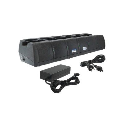 Cargador rápido de 6 cavidades de escritorio para radio ICOM ICM25