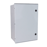 Gabinete de Poliéster IP65 Uso en Intemperie (600 x 800 x 300 mm) con Placa Trasera Interior de Plástico (Incluye Chapa y Llave).