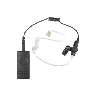 PTT inalámbrico con tubo acústico para radios Icom con Bluetooth interconstruido