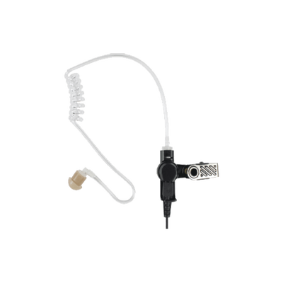 Medium Duty Surveillance Earphone: LISTEN ONLY acoustic tube earphone with NEW TWIST CONNECTOR.