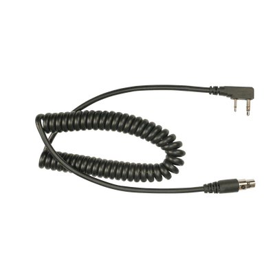 Cable en espiral para auricular HDS-EMB para radios Kenwood Serie G/ 3230/ 2102G/ 2202L/ 2212L/ 2170/ 2360/ 2302/ 2312/ 2000/ 2402/ NX-220/ 320/ NX-240/ 340/ TKD-240/ 340.