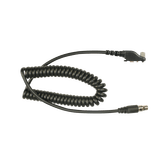 Cable resistente al fuego (UL-914), para auricular HDS-EMB con atenuación de ruido para radios Icom IC-F50/ 60/ 3161/ 4161/ 30GS/ 30GT/ 40GT/ 40GS/ 40G.