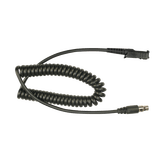 Cable resistente al fuego (UL-914), para auricular HDS-EMB con atenuación de ruido para radios Motorola MOTOTRBO™ SLIM DP2400, DP2600, XPR3300, XPR3500, DP3441.