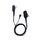 Micrófono audífono de 1 cable de fibra trenzada con sistema SNAP para radios Icom IC-F4003/4013/2000/4021/4031/4210/4230/IC-F14/3021/3013/3103/3003/1000/2000/S/T (con tornillos)