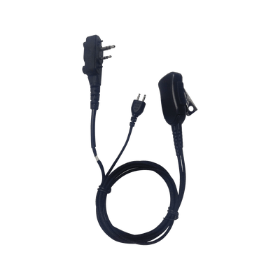 Micrófono audífono de 1 cable de fibra trenzada con sistema SNAP para radios Icom IC-F4003/4013/2000/4021/4031/4210/4230/IC-F14/3021/3013/3103/3003/1000/2000/S/T (con tornillos)