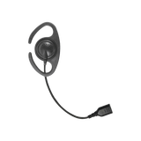 â€‹Auriculares de gancho en forma de "C" con cable de fibra trenzada y conector SNAP. Requiere micrófono de solapa de 1 o 2 hilos de la Serie SNAP.