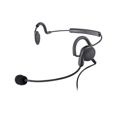 DIADEMA POR DETRÁS DE LA CABEZA CON BOMM FLEXIBLE P/ MOTOROLA GP-300/ SP-50/ P1225/ PRO-3150/ MAG-ONE/ EP-450/ EP-350/ RDU-2020. HYT TC-500/ 518/ 600/ 610/ 700/ 620/ 1600/ 700EX.