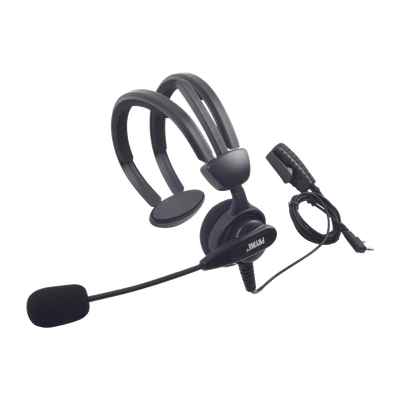 Diadema acolchonada solo un lado con boom flexible para kenwood