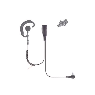 Micrófono de solapa de gancho suave para radios HYT TC-508, TC-518, TC-580, TC-610, TC-620, TC-700/EX, PD502, PD562, PD-400 Series