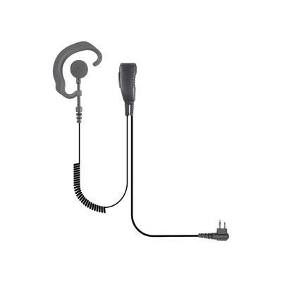 Lapel Microphone with soft earhook style earphone