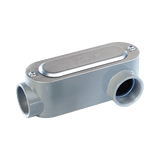 Caja Oval Roscada tipo LL de 1/2" (12.7 mm) / Incluye tapa y tornillos.