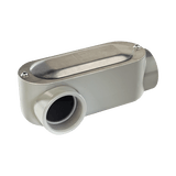 Caja oval roscada tipo OLR de 2" (50.8 mm) Incluye tapa y tornillos.