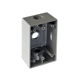 Caja Condulet FS de 3/4" (19.05mm) con tres bocas a prueba de intemperie.