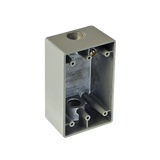 Caja Condulet FS de 3/4" (19.05 mm) con dos bocas a prueba de intemperie.