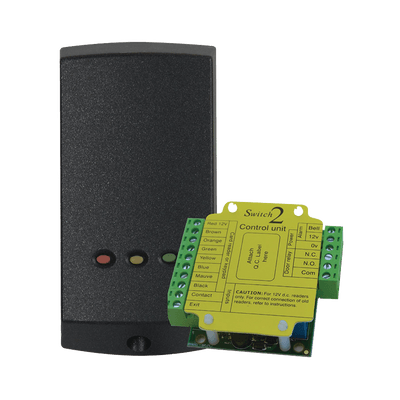 Lector de Solo Tarjetas de Proximidad (Autónomo) /Controlador Externo para Mayor Seguridad/ Programación en Segundos/ 2 Años Garantía