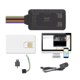 KIT Dispositivo de Rastreo Vehicular / Conectividad LTE Cat1 y LTE-M / BLE 5.0 / GNSS U-blox / Carcasa IP54 / Batería Interna de Respaldo / Detecta Interferencias / Incluye SIM500MB2Y, EPCOMGPSCODE, Relay y boton SOS