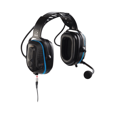 Audífonos inteligentes tipo diadema de uso rudo con filtrado de ruido, con bluetooth, comunicación de corto alcance, IS para radios de 2 vías Digitales y Análogos