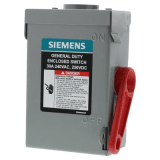 Interruptor de seguridad cerrado de doble ruptura. Interruptor de serie A, 2 polos, 2 hilos sin fusible, uso general. Nema 3R