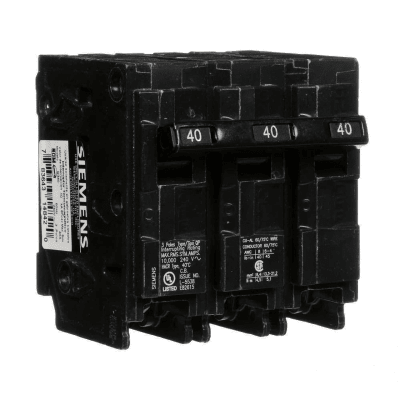 Interruptor automático enchufable tipo QP 3 polos, 40 amp