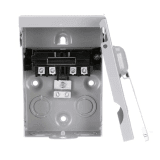 Interruptor de seguridad 2x60Amp. Nema 3R, Sin Portafusible