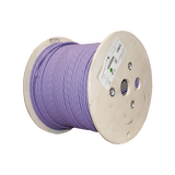Bobina de Cable Blindado S/FTP de 4 pares, Cat7A, Inmune a Ruido e Interferencias, LS0H (Bajo humo, Cero Halógenos), Color Violeta, 305 m