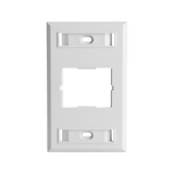 Placa de Pared CT, Para un Acoplador, Color Blanco