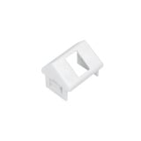Adaptador para Placa de Pared CT, de una salida, Angulado, color blanco