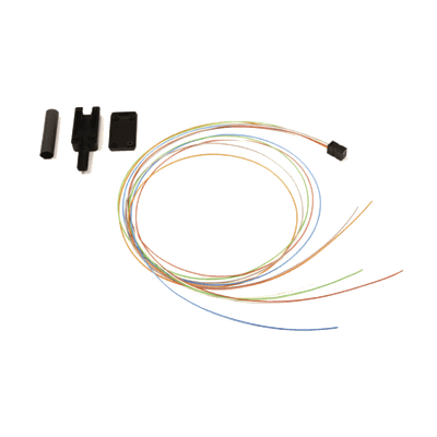 Kit Breakout de 6 fibras, para convertir fibra (Loose Tube) de 250 a 900 micras, 1 metro