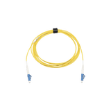 Jumper de Fibra Óptica Monomodo (OS2), XGLO, Riser, LC/UPC-LC/UPC Simplex, ONFR, Color Amarillo, 3 Metros
