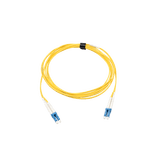 Jumper de Fibra Óptica Monomodo (OS2), XGLO, Riser, LC/UPC-LC/UPC Duplex, OFNR, Color Amarillo, 3 Metros