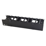 Organizador de Cable Horizontal RouteIT, Sencillo, Para Rack de 19in, 4in de profundidad, 2UR