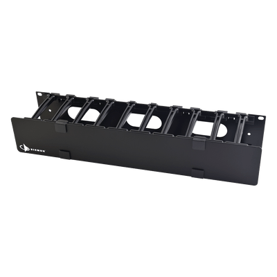 Organizador de Cable Horizontal RouteIT, Sencillo, Para Rack de 19in, 4in de profundidad, 2UR