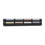 Patch Panel UTP HD6 de 48 puertos, Precargado con Jacks Categoría 6, Plano, 2UR
