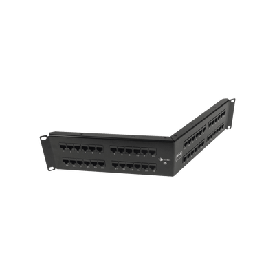 Patch Panel UTP HD6 Categoría 6, de 48 puertos, Angulado para alta densidad de puertos, 2UR