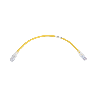 Patch Cord MC6 Modular Cat6 UTP, CM/LS0H, 1ft, Color Amarillo