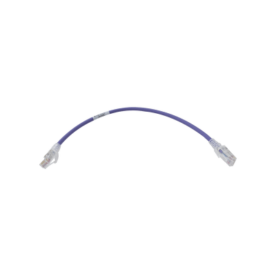 Patch Cord MC6 Modular Cat6 UTP, CM/LS0H, 1ft, Color Violeta