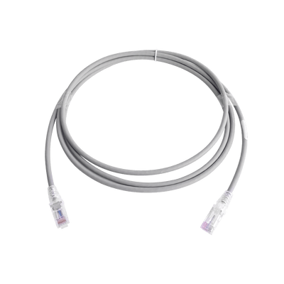 Patch Cord MC6 Modular Cat6 UTP, CM/LS0H, 7ft, Color Gris, Versión Bulk (Sin Empaque Individual)