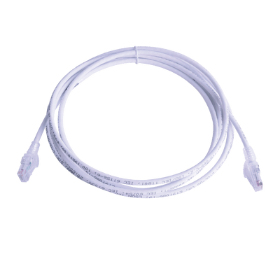 Patch Cord MC6 Modular Cat6 UTP, CM/LS0H, 50ft, Color Blanco