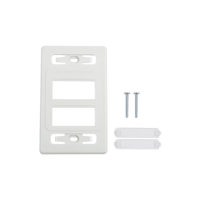 Placa de pared modular MAX, de 6 salidas, color blanco, versión bulk (Sin Empaque Individual)
