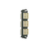 Placa acopladora de Fibra Óptica Quick-Pack, Con 6 Conectores LC Quad (24 Fibras), Para Fibra Multimodo, Beige