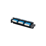 Placa acopladora de Fibra Óptica Quick-Pack, Con 6 Conectores LC/UPC Duplex (12 Fibras), Para Fibra Monomodo, Azul