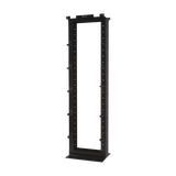 Rack de Dos Postes Estándar de 19", Numerado, Fabricado en Aluminio y 45 Unidades de Rack, Profundidad de 457mm, Color Negro