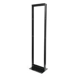 Rack de Dos Postes Estándar de 19", Numerado, Fabricado en Acero y 45 Unidades de Rack, Color Negro