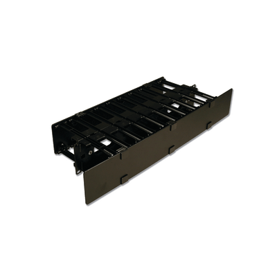 Organizador de Cable Horizontal RS3, Doble, Para Rack de 19in, 4in de profundidad, 2UR